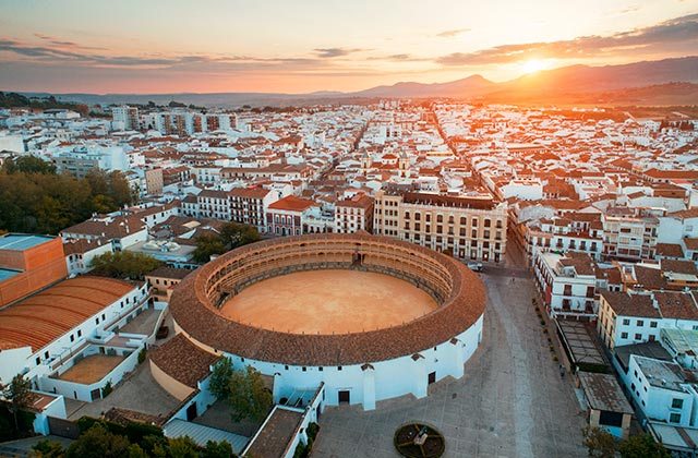 Madrid ist ein großartiger Ort für kulturelle Aktivitäten. Auf dem Bild sieht man eine Stierkampfarena, die seit Jahrhunderten fester Bestandteil der spanischen Kultur ist.