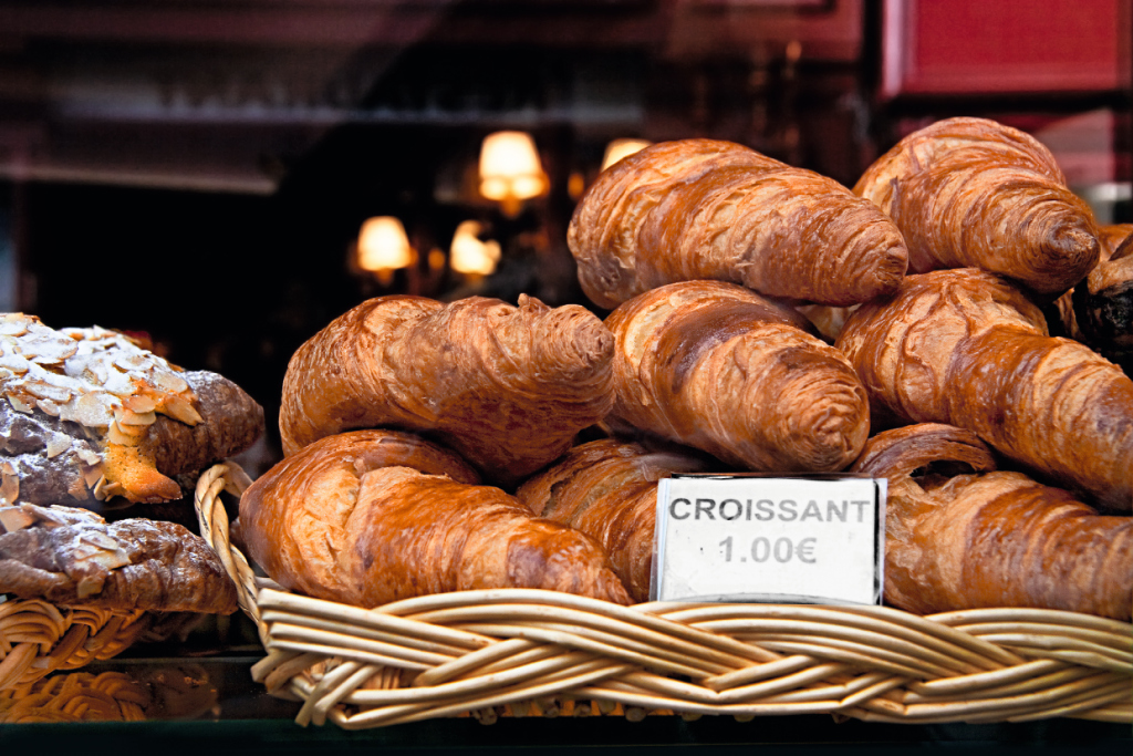 Leckere Croissants Leckere französische Croissants