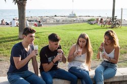 Sprachschüler am Strand in Málaga