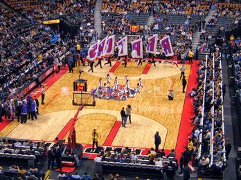 Basketballspiel in Toronto