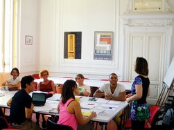 Unterricht in der Sprachschule Rom