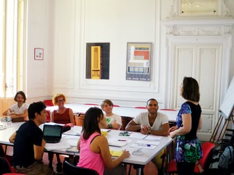 Unterricht in der Sprachschule Rom