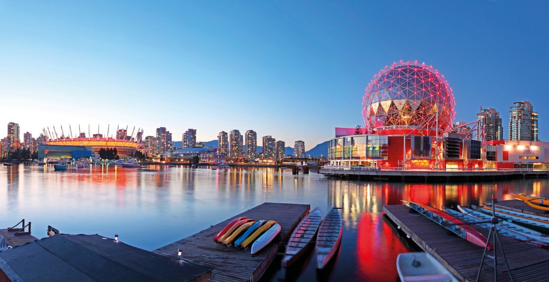 Neben London, kann man auch in Vancouver, Kanada ganz gut englisch lernen. Das Bild zeigt das wunderschöne Vancouver.