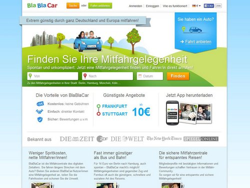 Zur Website von Bla Bla Car