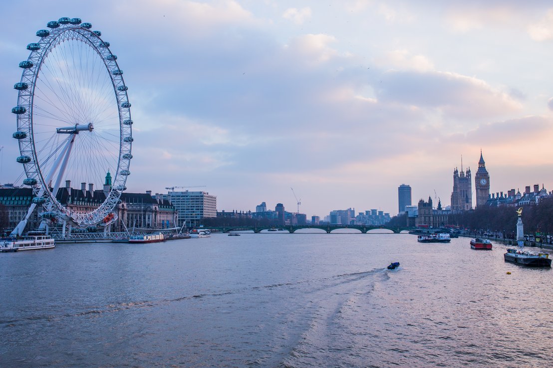 Blick auf London