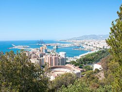 Panoramablick über Málaga