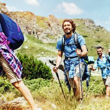 People hiking People hiking