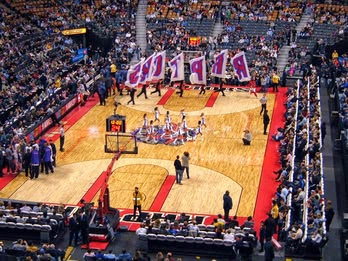 Basketballspiel in Toronto